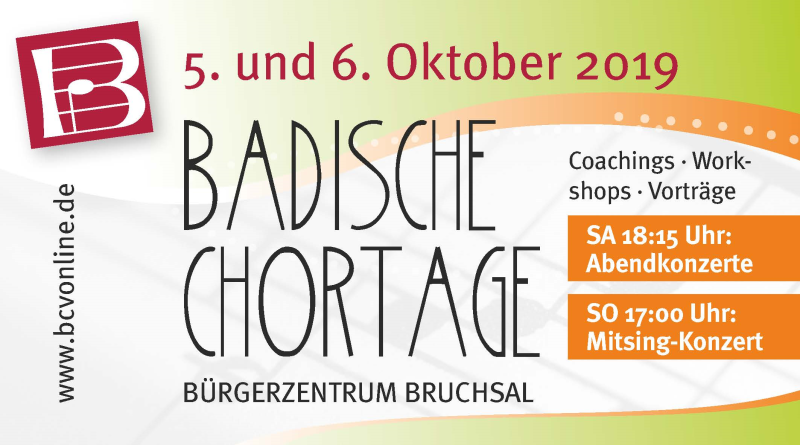 Badische Chortage Banner Badische Chortage Banner